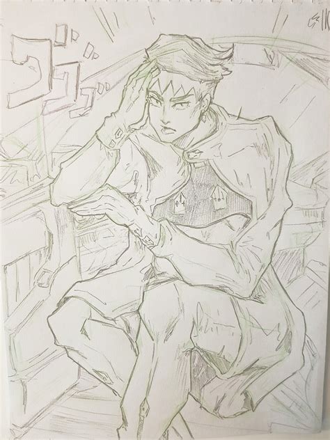 [Fanart] manga cap redraw of rohan :) : r/StardustCrusaders