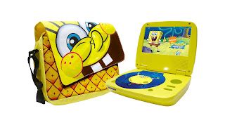 Linmark Licensed Products: SpongeBob SquarePants 7" Portable DVD Player with Free Messenger Bag