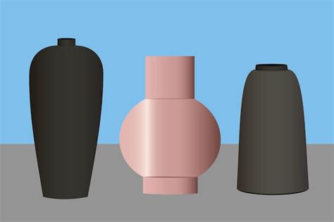 Premium Vector | Set of vases