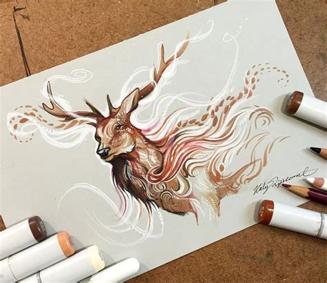 Watercolor Pencil Animals By Katy Lipscomb (Interview) | Bored Panda Marker Drawing, Color ...