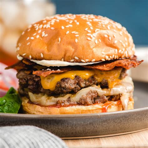 Double Bacon Cheeseburger - Ground Beef Recipes