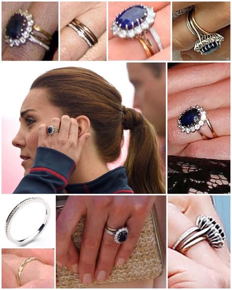 Catherine, Duchess of Cambridge's diamond eternity ring in addition to her We… | Kate middleton ...