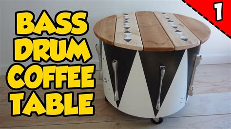 How to Make a BASS DRUM COFFEE TABLE - Part 1 of 2 - YouTube