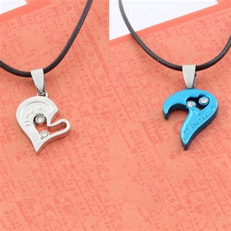 Couples Heart Shape I Love You Pendant Necklace - Kila Online Shop