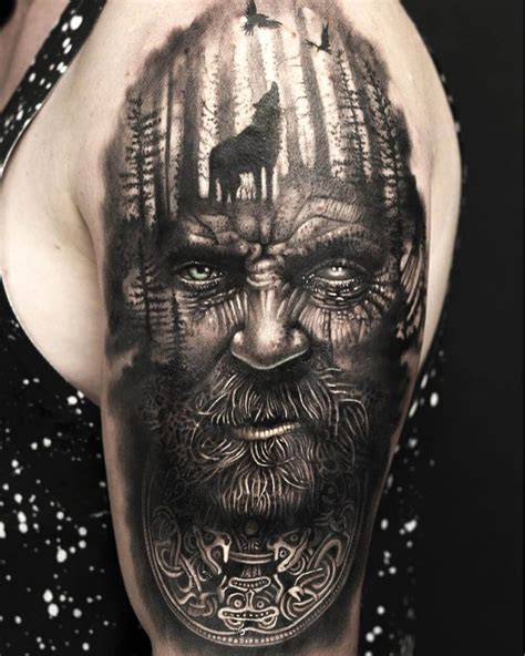 50 Wolf Tattoo Ideas | Mythology tattoos, Viking tattoos, Viking tattoo ...