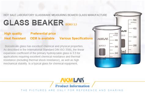 Akmlab Glassware Pyrex 500ml Glass Beaker For Lab - Buy Beaker,Lab ...