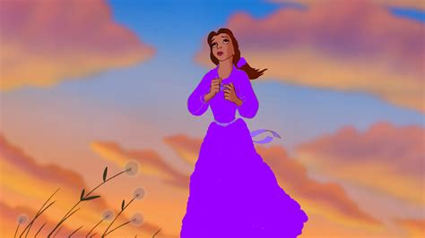 Belle dressed in purple - Disney Princess Fan Art (36081864) - Fanpop