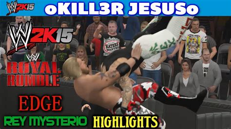 Edge vs Rey Mysterio WWE Royal Rumble 2008 Highlights I WWE 2K15 PS4 / XBOX ONE - YouTube