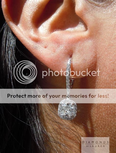 Colorless Diamond Earrings | Diamond Dangle Earrings | Diamond Halo Earrings