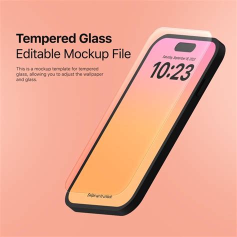 Premium PSD | Tempered Glass Mockup 3 by dimasapranata dimasprnta
