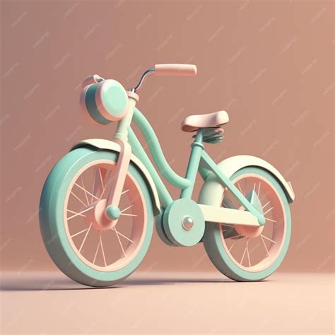 Premium AI Image | A pink bike with a small wheel that says " bike " on it.