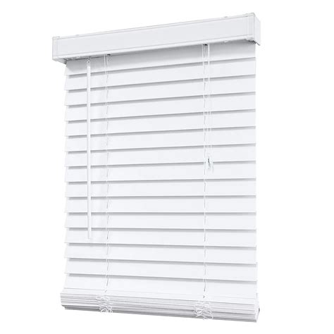 Home Decorators Collection 2-inch Faux Wood Blind in White - 24-inch x 72-inch | The Home Depot ...