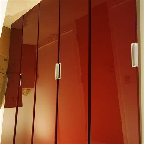 RARE IKEA PAX High Gloss Burgundy Doors x 5 in SW15 Wandsworth for £75.00 for sale | Shpock