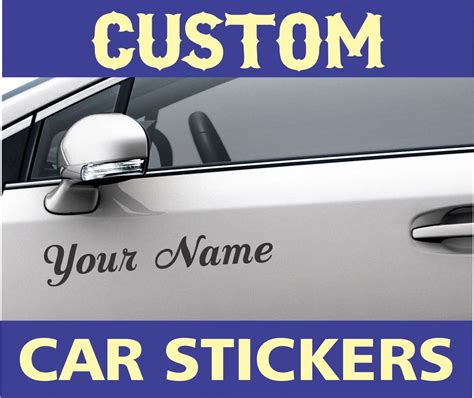 Custom Decals Car Truck Van Window Stickers Custom Car Decal | Etsy