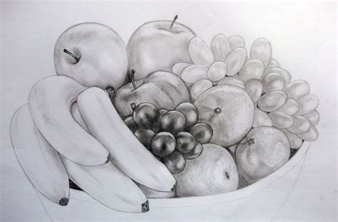 Fruit Bowl Drawing