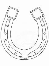 Horseshoe Large Printable Coloring Sheets Pages sketch template