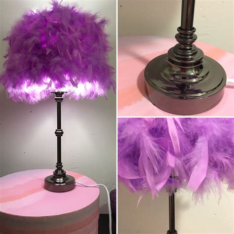 Purple Featherlight from Lightbysofia | Decorative lamp shades, Feather lamp, Diy lamp