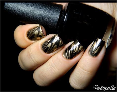 Black and gold marble nails | Gold nails, Nails, How to do nails