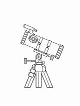 Telescope Colouring Pages Sketch Coloring Page sketch template
