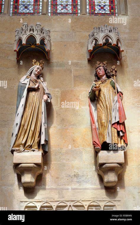 Sculptere of Otto I the Great and his wife Adelaide in cathedral ...