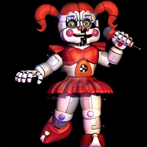 |FNAF|C4D| Circus Baby -RENDER- by Voks365 on DeviantArt