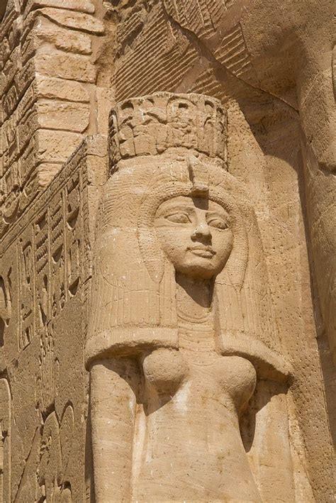 Statue of Queen Nefertari, Sun Temple, Abu Simbel, UNESCO World ...