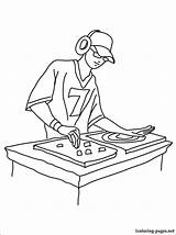 Dj Coloring Pages At GetDrawings  Free Download sketch template
