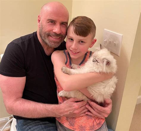 John Travolta Shares Adorable Photo of Son Ben's New Cat