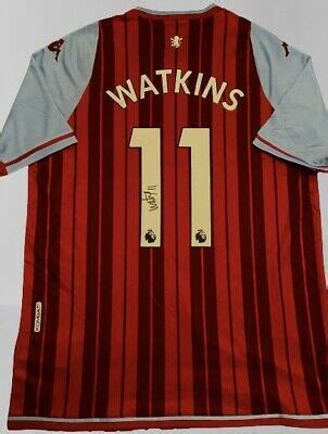 Ollie Watkins Signed Aston Villa 2021/22 Home Shirt with Proof | eBay ...