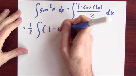 What is the antiderivative of sine squared? - Week 10 - Lecture 12 - Mooculus - YouTube