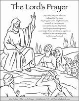 The Lords Prayer  Our Father Coloring Page TheCatholicKidcom sketch template