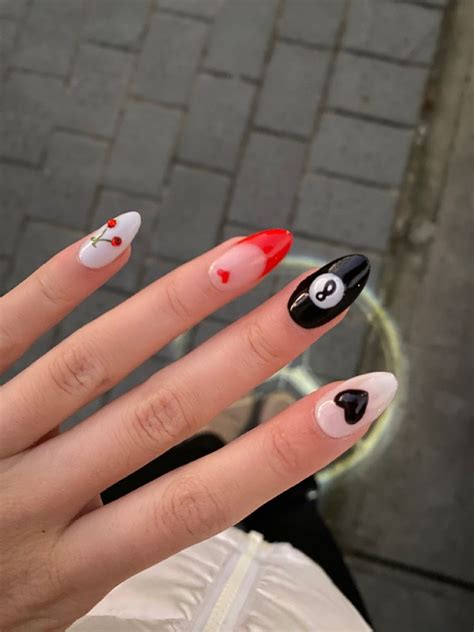 nail inspo | Vegas nails, Cherry nails, Punk nails
