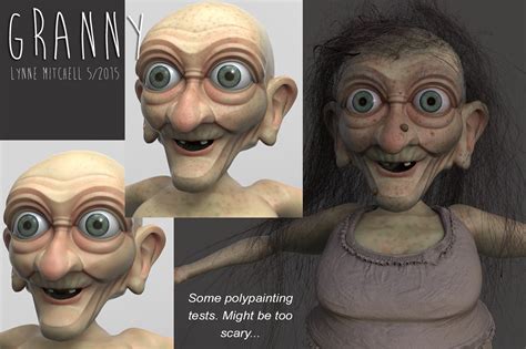 Granny 3D Character on Behance