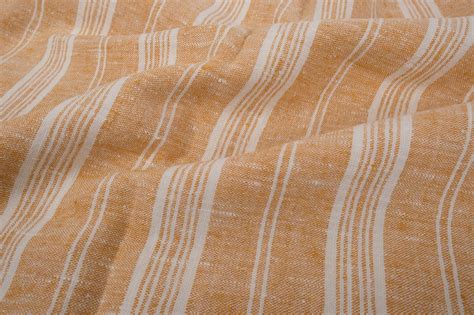 Heavy Weight Striped Linen Fabric by the Yard or Meter in - Etsy