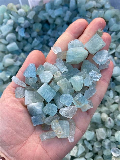 Raw Aquamarine Crystal 1g to 25g Grade AA Raw Aquamarine | Etsy