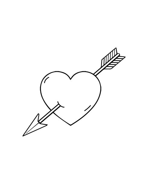 Free Heart With Arrow Pencil Drawing - EPS, Illustrator, JPG, PNG, PDF, SVG | Template.net