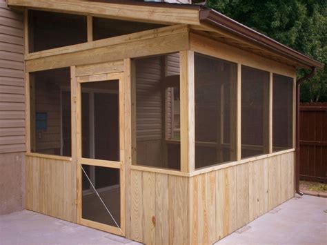 Screened In Patio Enclosure with Kneewall Rails by Archadeck, St. Louis ...