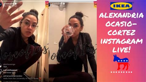 Alexandria Ocasio Cortez FULL Instagram Live 🇺🇸 | AOC IG Livestream 4/2/19 - YouTube