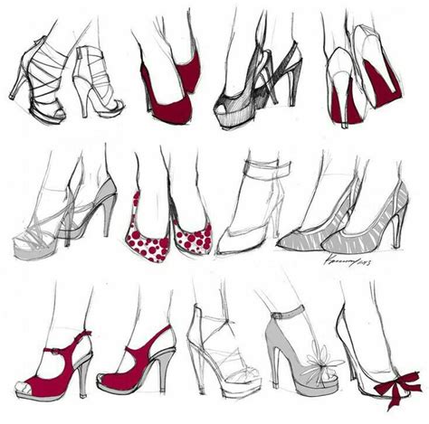 Pin by Isaac Araque on ART | Drawings, Fashion drawing sketches, Shoes ...