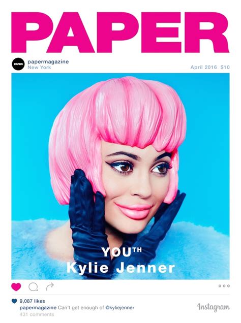 Kylie Jenner Looks Almost Unrecognizable in Paper Cover Shoot