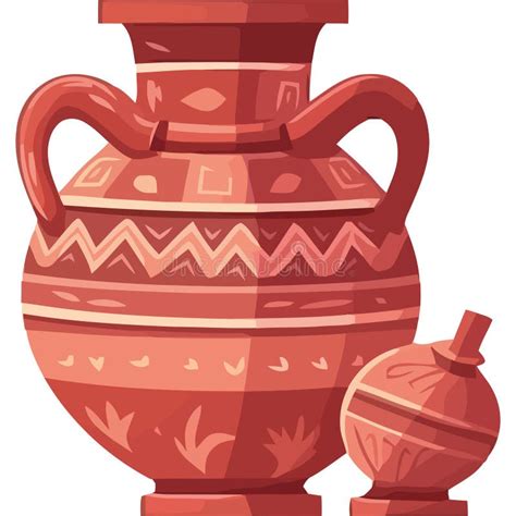 Antique Earthenware Pottery Stock Vector - Illustration of food, vector ...