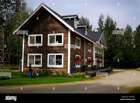 Rika's Homestead Roadhouse at the Delta River Junction Alaska USA Stock Photo - Alamy