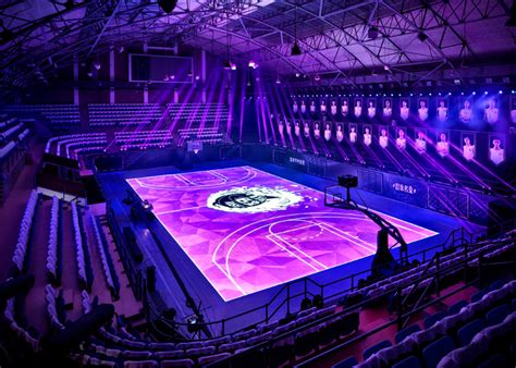 LED Basketball Court in Shanghai | plusinsight