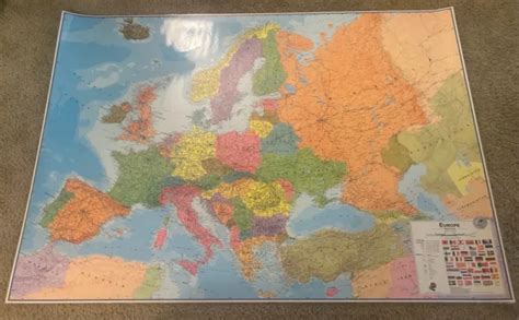 EUROPE WALL MAP $10.00 - PicClick