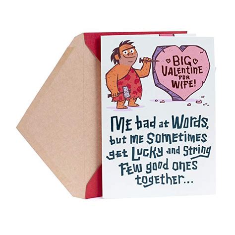 Hallmark Funny Valentine's Day Card for Wife (Caveman) *Click image to ...