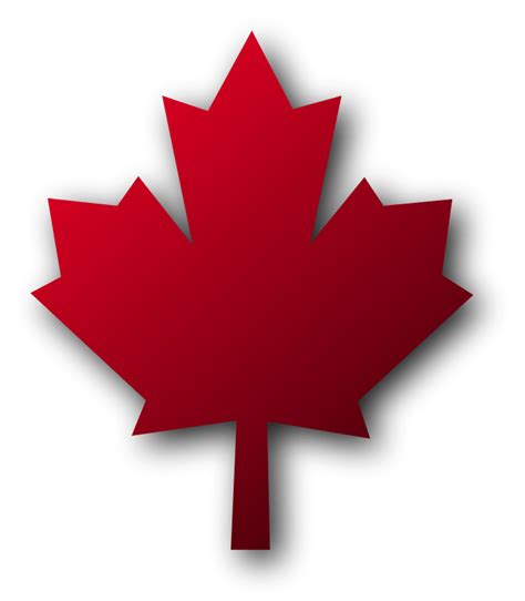 Canadian Maple Leaf With Shadow transparent PNG - StickPNG