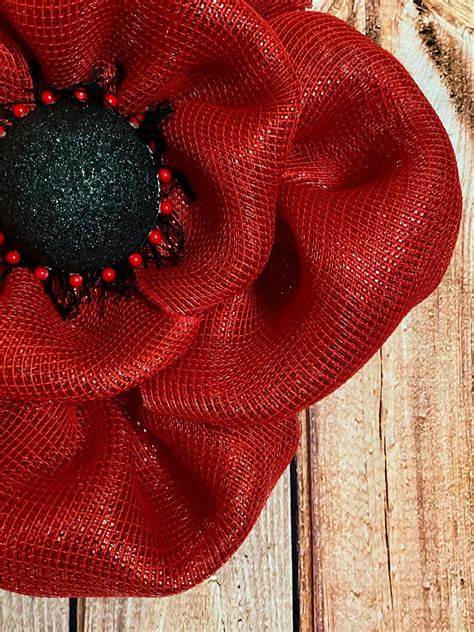 Remembrance Wreath Poppy Veterans Day Poppy for Remembrance - Etsy