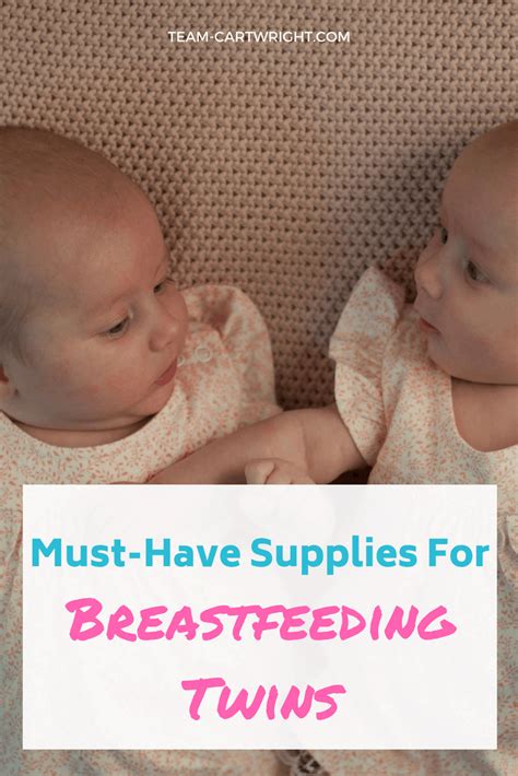 Must-Have Supplies for Breastfeeding Twins - Team Cartwright