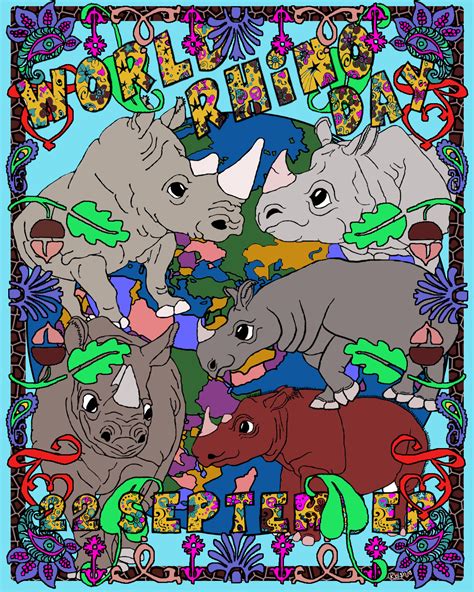 WORLD RHINO DAY :: #worldrhinoday Posters