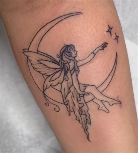 moon fairy tattoo in 2021 | Hand tattoos, Simplistic tattoos, Tattoos